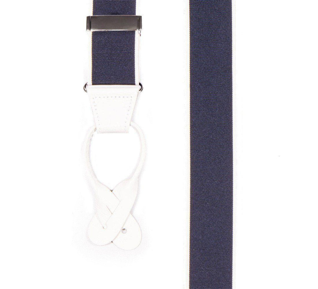 All Aboard - Navy & White Sailor Suspenders - JJ Suspenders