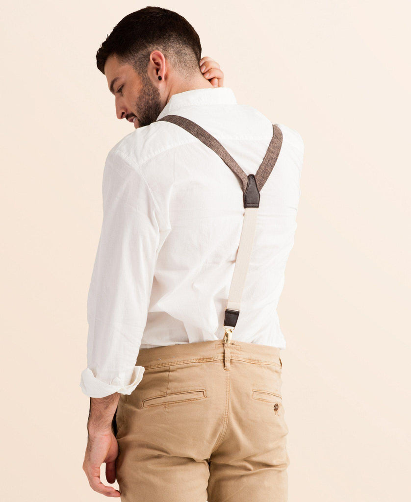 Autumn Harvest - Classic Brown Suspenders - JJ Suspenders