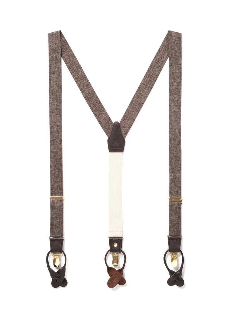 Autumn Harvest - Classic Brown Suspenders - JJ Suspenders