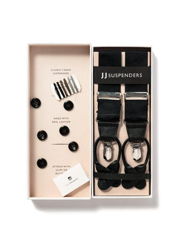 Back to Black - Formal Black Suspenders - JJ Suspenders