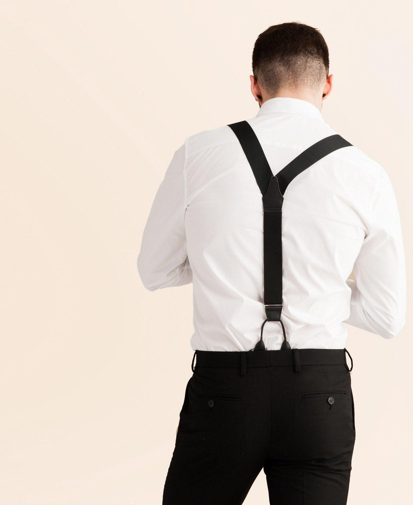 Back to Black - Formal Black Suspenders - JJ Suspenders