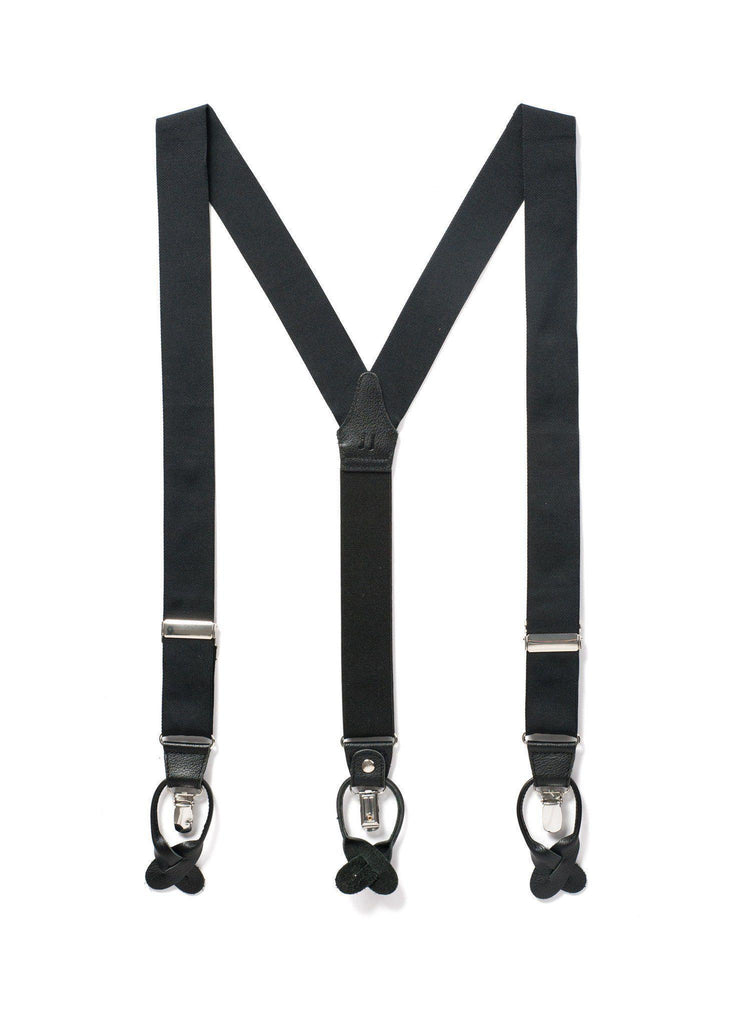 Back to Black - Formal Black Suspenders - JJ Suspenders