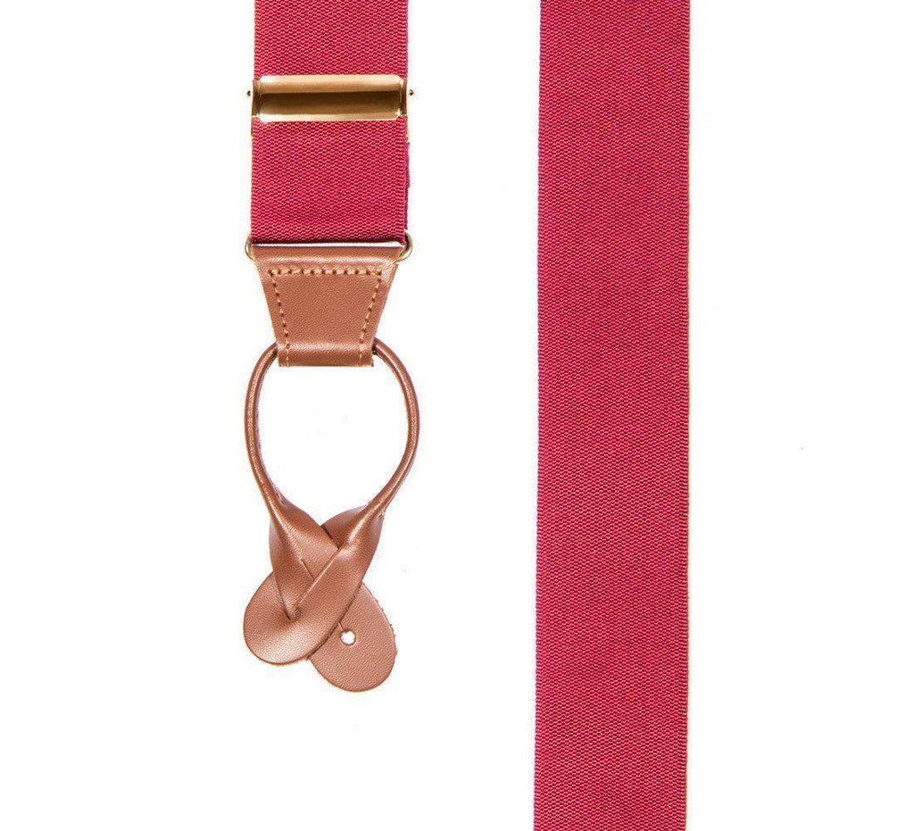 Berry Dramatic - Formal Burgundy Suspenders - JJ Suspenders