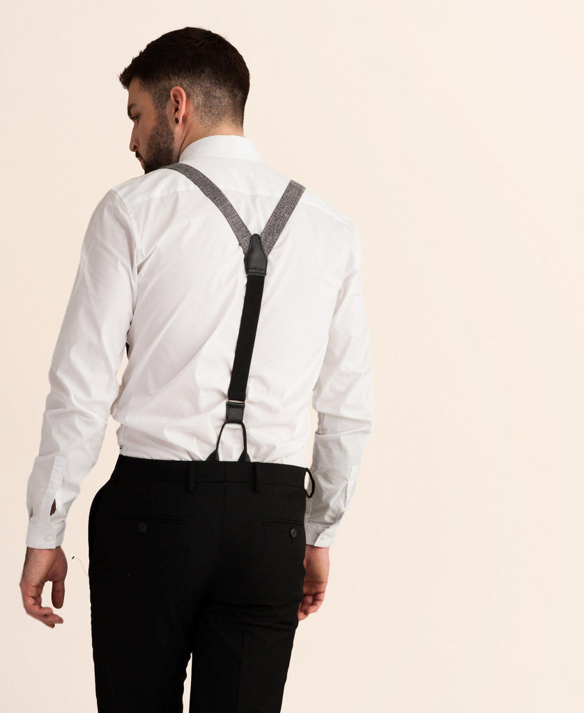 Cobblestone Cruiser - Grey Suspenders - JJ Suspenders