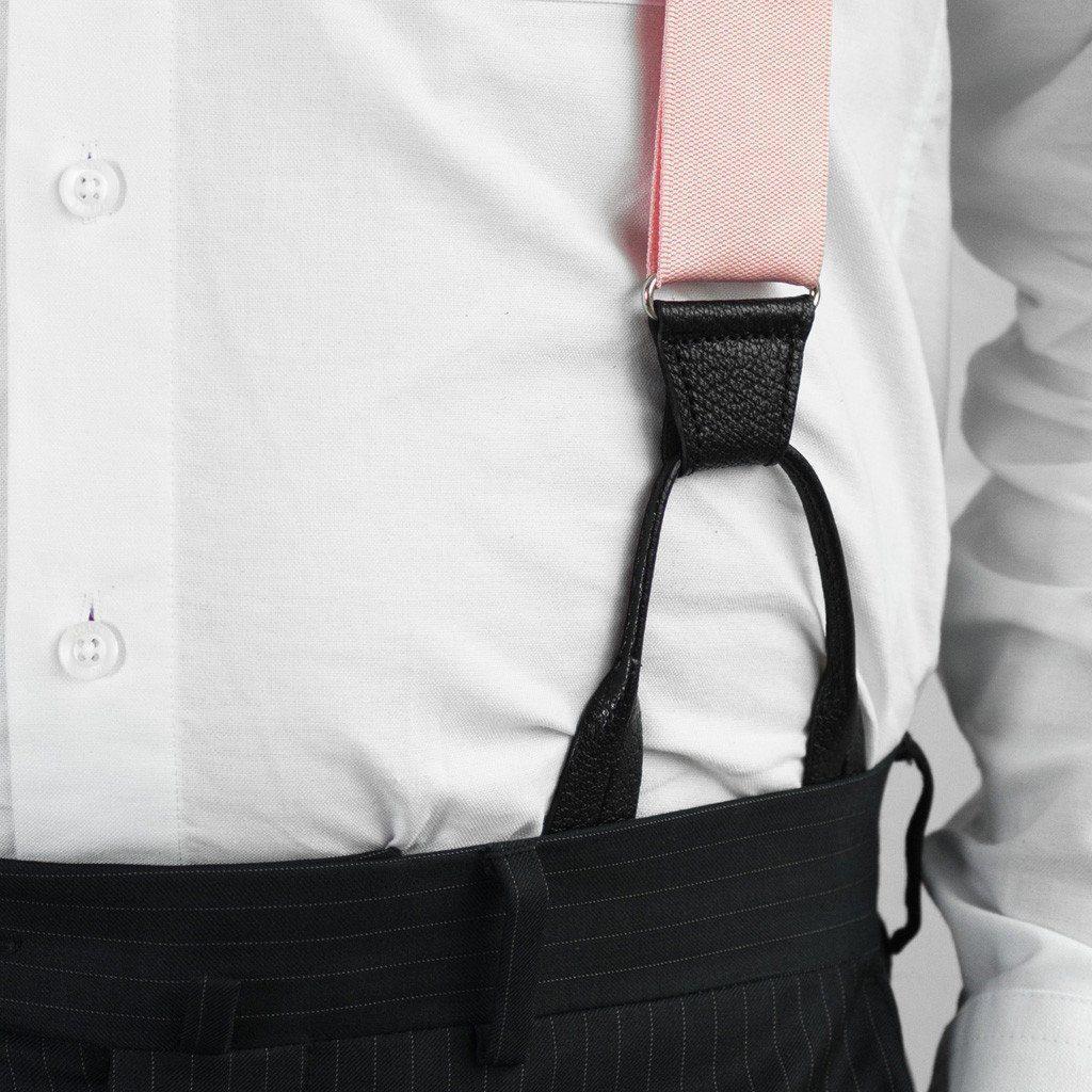 Coral Blush - Formal Pink Suspenders - JJ Suspenders