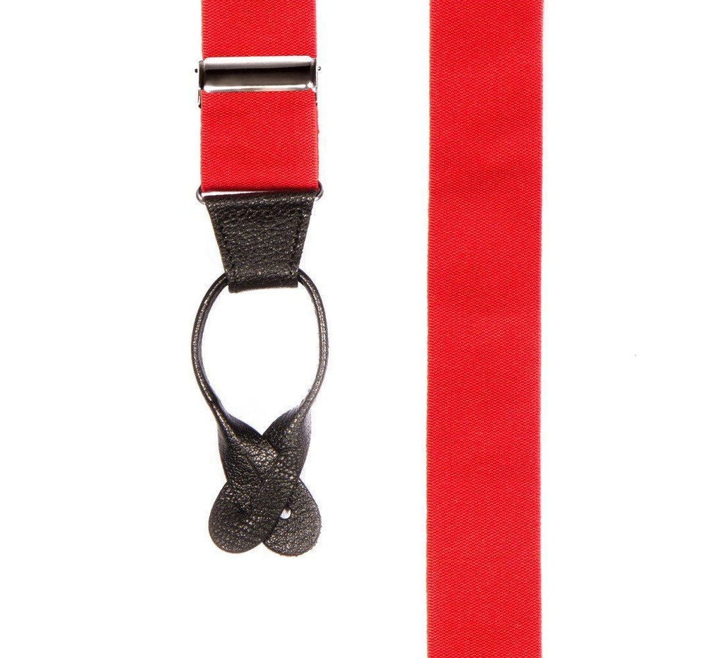 Crimson Sun - Formal Red Suspenders - JJ Suspenders