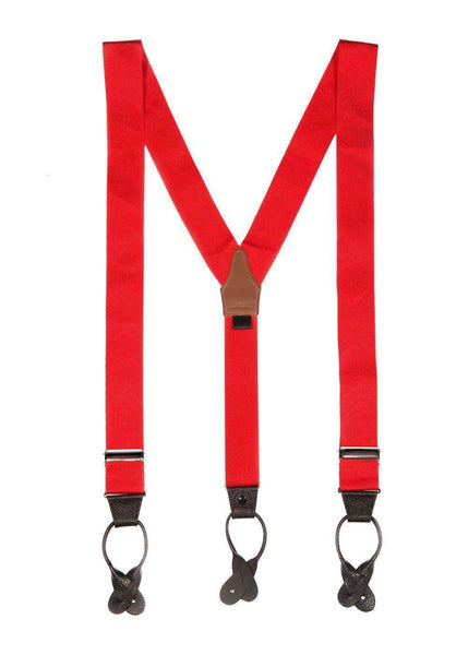 Crimson Sun - Formal Red Suspenders - JJ Suspenders