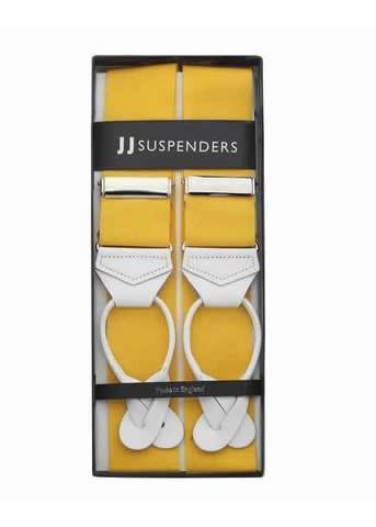 Mellow Yellow - Classic Yellow Suspenders - JJ Suspenders