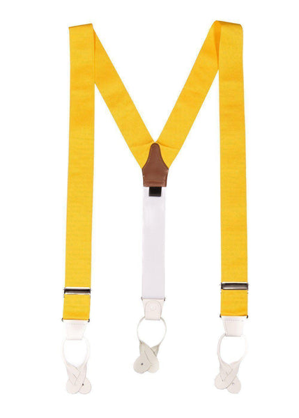 Mellow Yellow - Classic Yellow Suspenders - JJ Suspenders